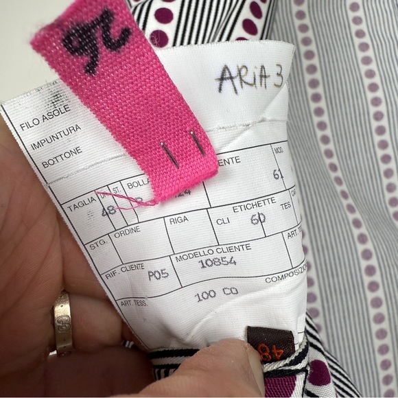 ETRO Polka Dot Stripe Three Button Blazer Jacket - Picture 5 of 6